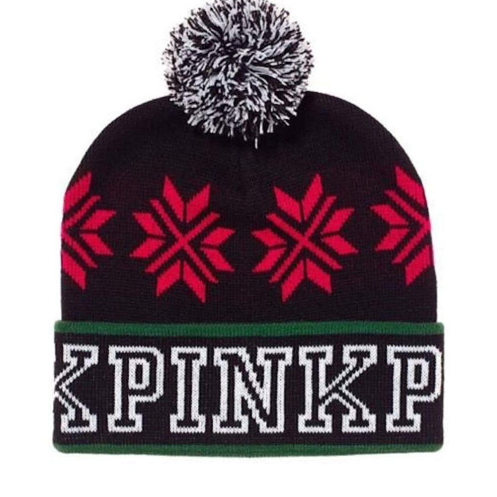 VS Pink Beanie Hat